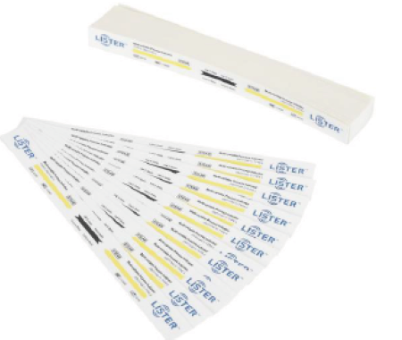 Tiras indicadoras químicas Clase 4 para vapor