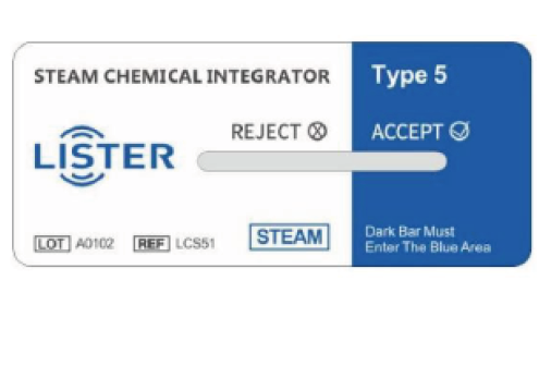 Integrador químico Clase 5 en cápsula para vapor