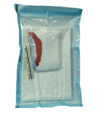 Kit paño de secado + compresa radiopaca