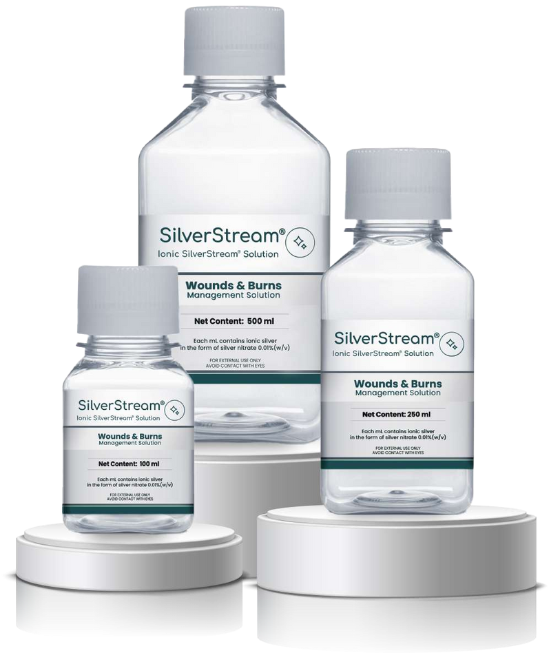 SilverStream en presentaciones de 100, 250 y 500 ml